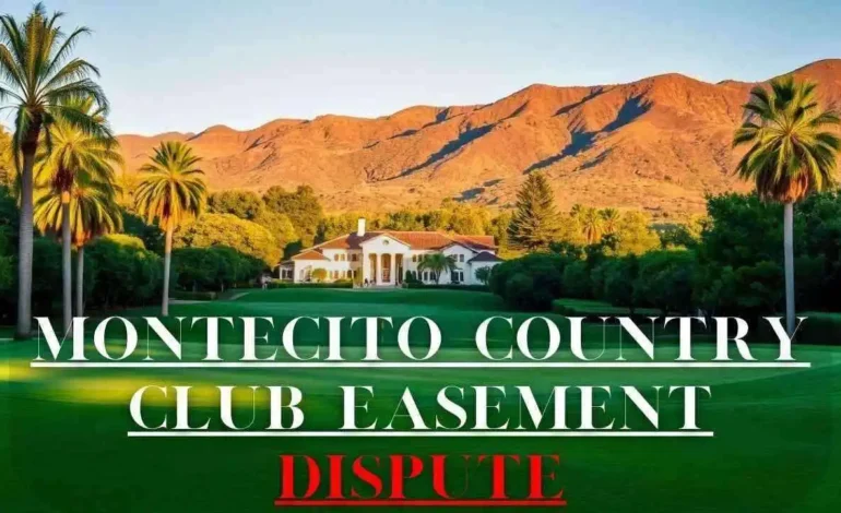 montecito country club landscaping easement dispute​