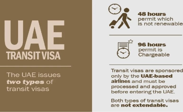 UAE Transit Visa