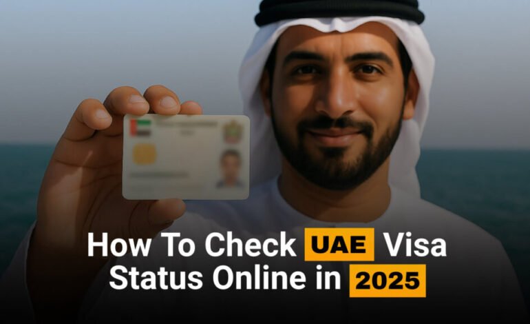 UAE Visa Tracking 2025 – How to Check Application & Approval Status